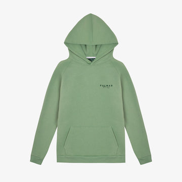 a super soft cotton blend hoodie sweatshirt in matcha green