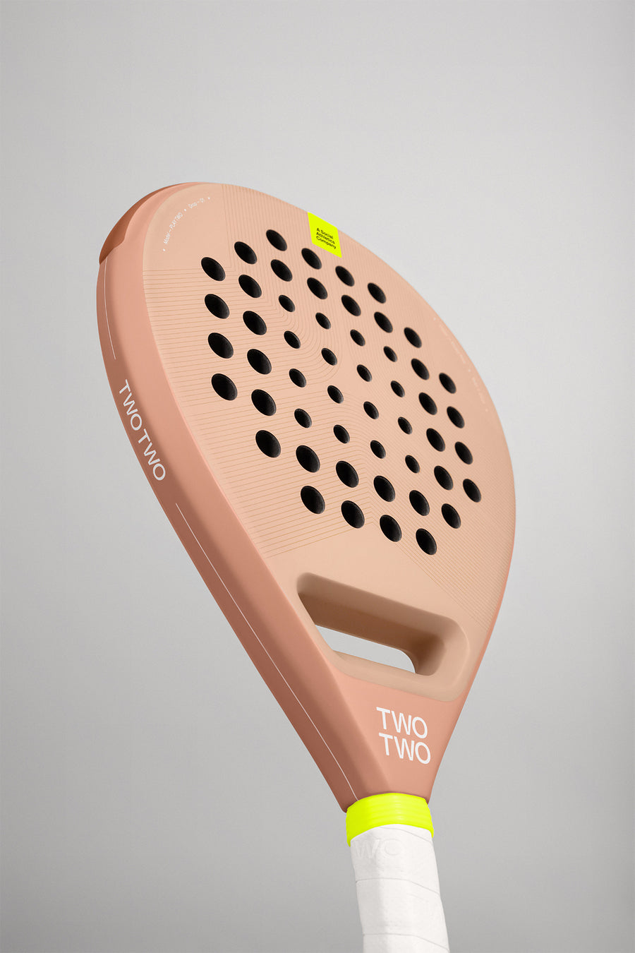 pink padel raquet fromswedish company twotwo