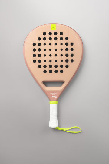 pink padel raquet from twotwo brand