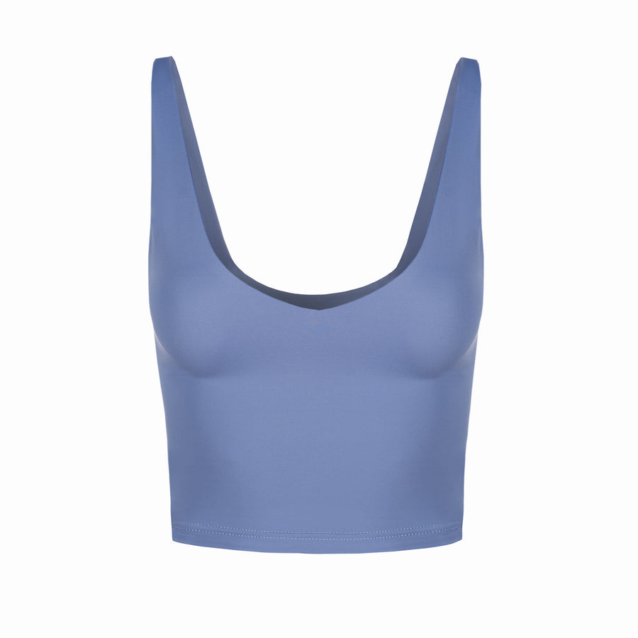 Damska koszulka treningowa bez rękawów. Women's training top without sleeves.