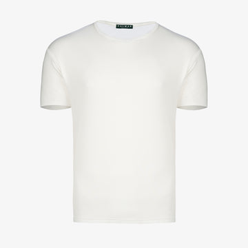 Biała, meska koszulka bambusowa. T-shirt z wiskozy bambusowej. Men's bamboo t-shirt. White tee for men.