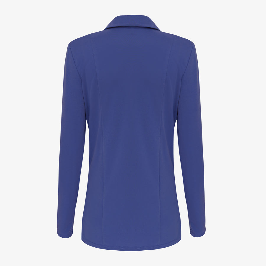 blue golf polo longsleeve for women